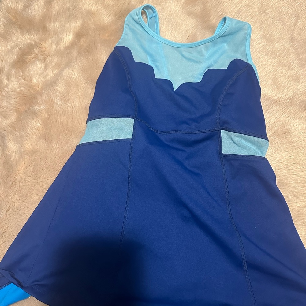 Crowned Athletics Blue Ariel Top - Used- Large